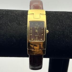 Gold brown watch